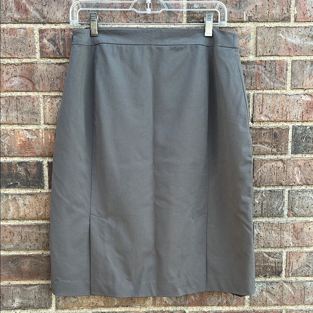 Lafayette 148 NY Gray Pencil Skirt 18 Office Corporate CorporateCore Minimal - Picture 4 of 8